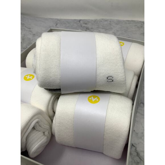 WANDER Men's Small White 8 Pairs Ankle Socks Thick Cushion Active Athletic K9-19 - Picture 3 of 5